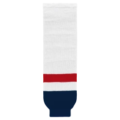 Athletic (AK) Knit Athletic Knit (AK) HS630-809 2013 Washington Capitals White Knit Ice Hockey Socks