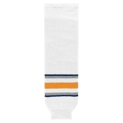 Athletic (AK) Knit Athletic Knit (AK) HS630-811 2009 Buffalo Sabres Third White Knit Ice Hockey Socks