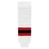 Athletic (AK) Knit Athletic Knit (AK) HS630-867 2017 New Jersey Devils White Knit Ice Hockey Socks 1 Athletic (AK) Knit Athletic Knit (AK) HS630-867 2017 New Jersey Devils White Knit Ice Hockey Socks