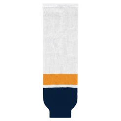 Athletic (AK) Knit Athletic Knit (AK) HS630-872 2013 Nashville Predators White Knit Ice Hockey Socks