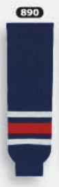 Athletic (AK) Knit Athletic Knit (AK) HS630-890 2010 Columbus Blue Jackets Navy Knit Ice Hockey Socks
