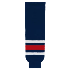Athletic (AK) Knit Athletic Knit (AK) HS630-890 2010 Columbus Blue Jackets Navy Knit Ice Hockey Socks