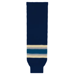 Athletic (AK) Knit Athletic Knit (AK) HS630-892 2010 Columbus Blue Jackets Third Navy Knit Ice Hockey Socks