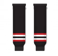 Athletic (AK) Knit Athletic Knit (AK) HS630-936 2009 Ottawa Senators Third Black Knit Ice Hockey Socks