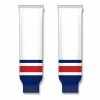 Athletic (AK) Knit Athletic Knit (AK) HS630-691 Columbus Blue Jackets White Knit Ice Hockey Socks