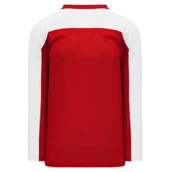 Athletic (AK) Knit Athletic Knit (AK) LB153A-208 Adult Red/White Box Lacrosse Jersey
