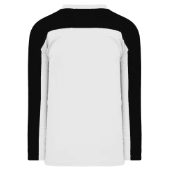 Athletic (AK) Knit Athletic Knit (AK) LB153A-222 Adult White/Black Box Lacrosse Jersey Hockey