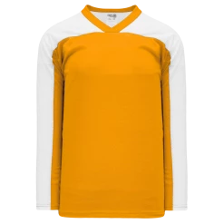 Athletic (AK) Knit Athletic Knit (AK) LB153Y-236 Youth Gold/White Box Lacrosse Jersey