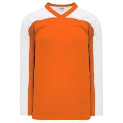 Athletic (AK) Knit Athletic Knit (AK) LB153A-238 Adult Orange/White Box Lacrosse Jersey