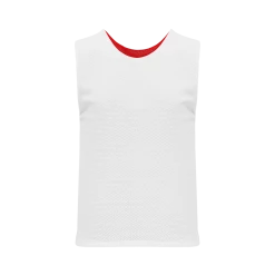 Athletic (AK) Knit Athletic Knit (AK) LF302A-208 Adult Reversible Red/White Field Lacrosse Jersey