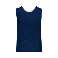 Athletic (AK) Knit Athletic Knit (AK) LF302A-216 Adult Reversible Navy/White Field Lacrosse Jersey Hockey