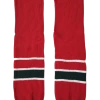 Modelline 1980s New Jersey Devils Away Red Knit Ice Hockey Socks