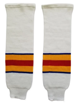 Modelline 1970s Colorado Rockies Home White Knit Ice Hockey Socks