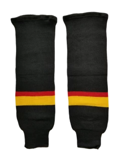 Modelline 1989-97 Vancouver Canucks Away Black Knit Ice Hockey Socks