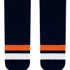 Modelline 1990s New York Islanders Home Navy Knit Ice Hockey Socks 2 Modelline 1990s New York Islanders Home Navy Knit Ice Hockey Socks