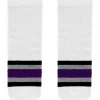 Modelline 1999-2011 Los Angeles Kings Away White Knit Ice Hockey Socks