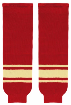 Modelline Knit Ice Hockey Socks - 2014 Detroit Red Wings Winter Classic Red/Sand