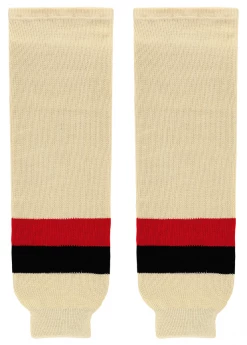 Modelline Knit Ice Hockey Socks - 2014 Ottawa Senators Heritage Classic Sand/Red/Black