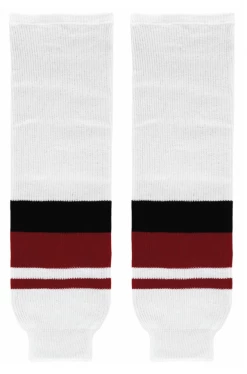 Modelline Arizona Coyotes Away White Knit Ice Hockey Socks