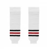 Modelline Chicago Blackhawks Away White Knit Ice Hockey Socks