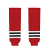 Modelline Chicago Blackhawks Home Red Knit Ice Hockey Socks
