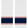 Modelline Columbus Blue Jackets Away White Knit Ice Hockey Socks