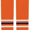Modelline Edmonton Oilers Home Orange Knit Ice Hockey Socks