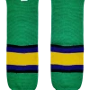 Modelline Mighty Ducks Movie Kelly Green Knit Ice Hockey Socks