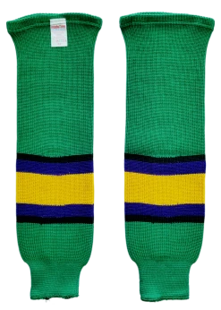 Modelline Mighty Ducks Movie Kelly Green Knit Ice Hockey Socks