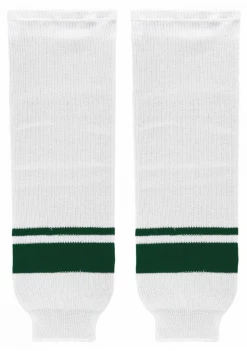 Modelline Minnesota Wild Away White Knit Ice Hockey Socks