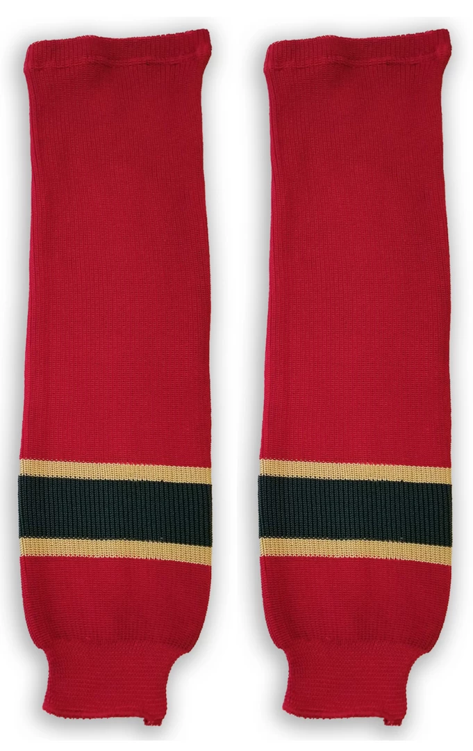 Modelline Minnesota Wild Home Red Knit Ice Hockey Socks 3 Modelline Minnesota Wild Home Red Knit Ice Hockey Socks