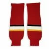 Modelline Calgary Flames Home Red Knit Ice Hockey Socks