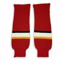 Modelline Calgary Flames Home Red Knit Ice Hockey Socks