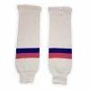 Modelline World Cup Of Hockey Team Russia Away White Knit Ice Hockey Socks 1 Modelline World Cup Of Hockey Team Russia Away White Knit Ice Hockey Socks