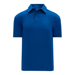 Athletic (AK) Knit Athletic Knit (AK) A1810M-002 Mens Royal Blue Short Sleeve Polo Shirt