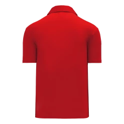 Athletic (AK) Knit Athletic Knit (AK) A1810L-005 Ladies Red Short Sleeve Polo Shirt