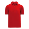Athletic (AK) Knit Athletic Knit (AK) A1810M-005 Mens Red Short Sleeve Polo Shirt