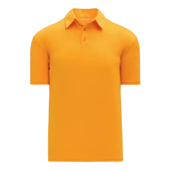 Athletic (AK) Knit Athletic Knit (AK) A1810M-006 Mens Gold Short Sleeve Polo Shirt