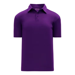 Athletic (AK) Knit Athletic Knit (AK) A1810Y-010 Youth Purple Short Sleeve Polo Shirt