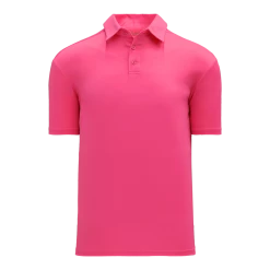 Athletic (AK) Knit Shirts Athletic Knit (AK) A1810M-014 Pink Mens Short Sleeve Polo Shirt