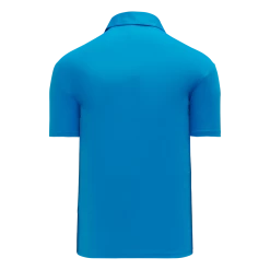 Athletic (AK) Knit Athletic Knit (AK) A1810M-019 Mens Pro Blue Short Sleeve Polo Shirt