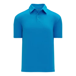 Athletic (AK) Knit Athletic Knit (AK) A1810M-019 Mens Pro Blue Short Sleeve Polo Shirt