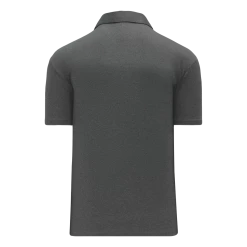Athletic (AK) Knit Athletic Knit (AK) A1810Y-021 Youth Charcoal Grey Short Sleeve Polo Shirt Shirts