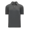 Athletic (AK) Knit Athletic Knit (AK) A1810Y-021 Youth Charcoal Grey Short Sleeve Polo Shirt Shirts
