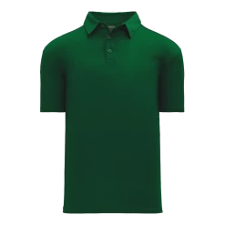 Athletic (AK) Knit Athletic Knit (AK) A1810Y-029 Youth Dark Green Short Sleeve Polo Shirt Shirts