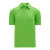 Athletic (AK) Knit Athletic Knit (AK) A1810Y-031 Youth Lime Green Short Sleeve Polo Shirt