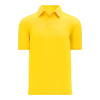 Athletic (AK) Knit Athletic Knit (AK) A1810L-055 Ladies Maize Short Sleeve Polo Shirt Shirts