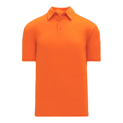 Athletic (AK) Knit Athletic Knit (AK) A1810L-064 Ladies Orange Short Sleeve Polo Shirt Shirts