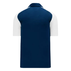 Athletic (AK) Knit Athletic Knit (AK) A1815Y-216 Youth Navy/White Short Sleeve Polo Shirt Shirts