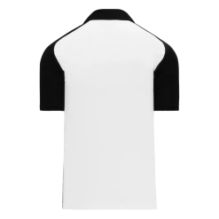 Athletic (AK) Knit Athletic Knit (AK) A1815Y-222 Youth White/Black Short Sleeve Polo Shirt